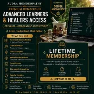 Homeopathic Advanced Clinical Repositories – Lifetime Membership