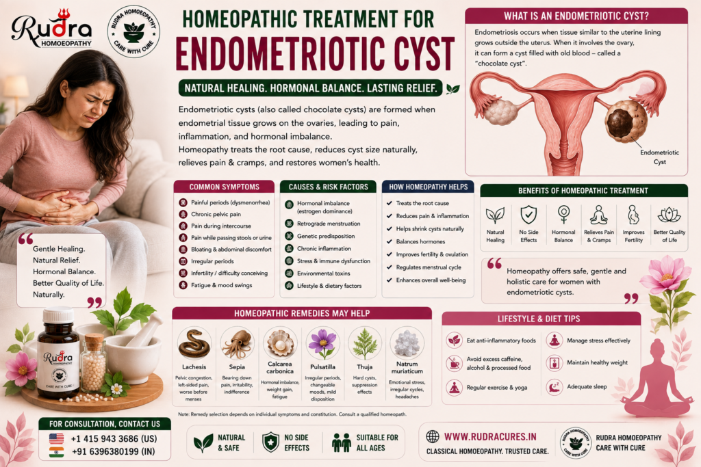 Endometriotic Cyst, Chocolate Cyst, Ovarian Cyst Care, Pelvic Pain Relief, Dysmenorrhea Care, Women Health, Ovary Care, Hormonal Balance, Endometriosis Care, Pelvic Health